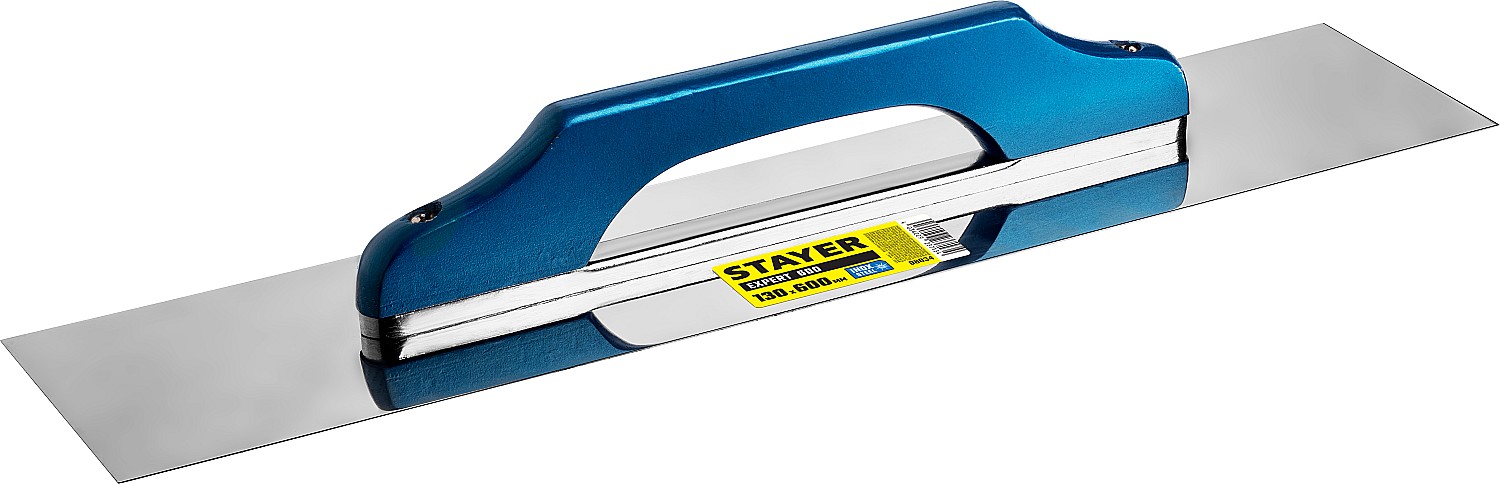 Гладилка "Швейцарская"STAYER 130х600 мм, нержавеющая, деревянная рукоятка, 08034