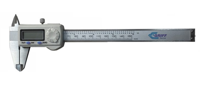 Штангенциркуль ШЦЦ-I- 150-0,01 ГОСТ 166-89 с защитой от брызг IP54 Guilin Measuring GRIFF