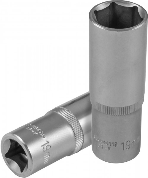 Фото Головка торцевая глубокая 1/2"DR, 19 мм, Jonnesway