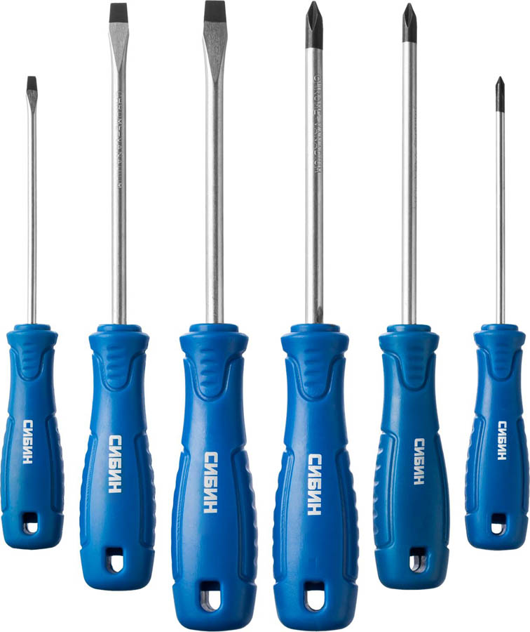 Фото Набор отверток СИБИН 6 шт., 25086