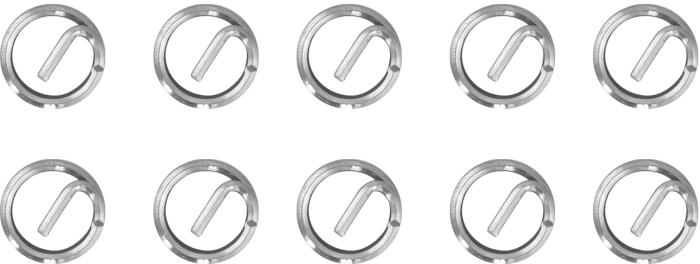 Набор вставок резьбовых M10x1.25, 10 предметов, THORVIK