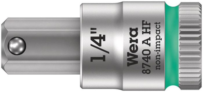 Фото 8740 A Hex-Plus HF Zyklop Головка торцевая с битой вставкой с внешним шестигранником, 1/4, с фиксацией, 1/4 x 28 мм