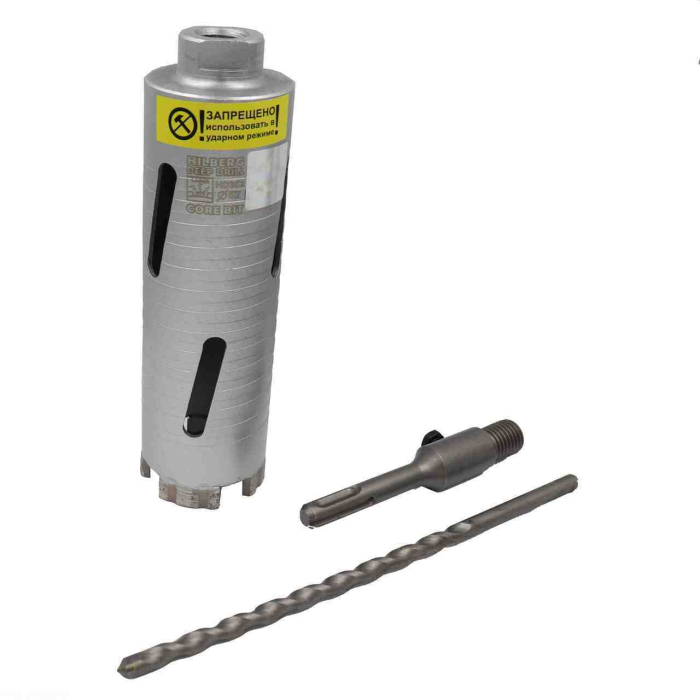 Фото Коронка алмазная по бетону 52*150 мм Hilberg Laser Deep Drill