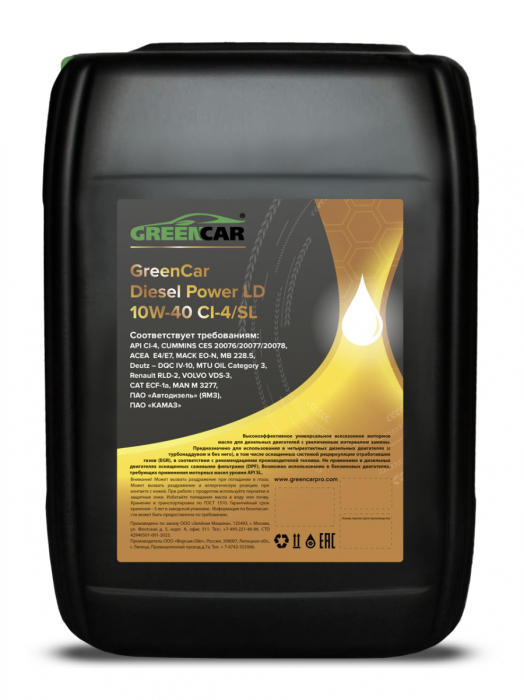 GreenCar Diesel Power LD 10W-40 CI-4/SL