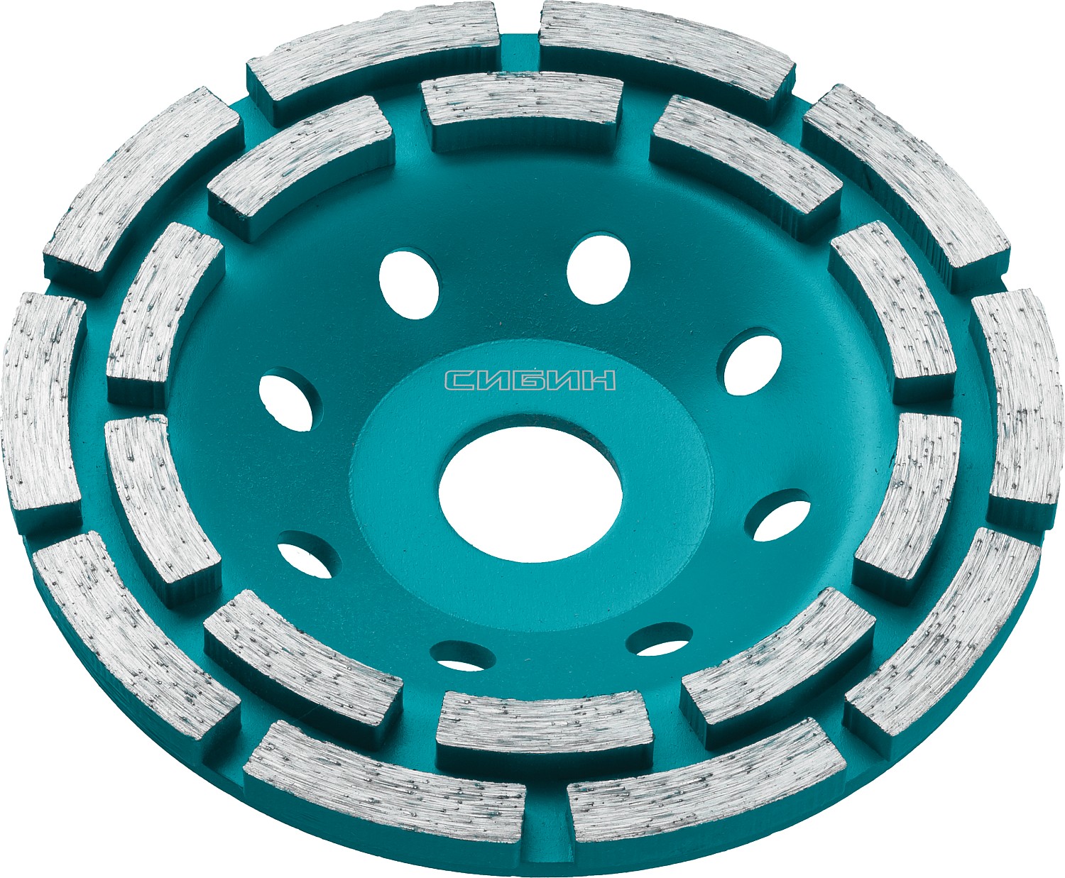 Шлифовальная чашка СИБИН 125 мм, алмазная, сегментная,33441-125