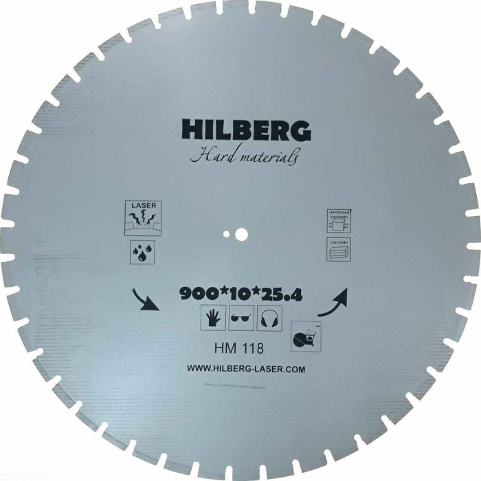 Фото Диск алмазный отрезной 900*25,4 Hilberg Hard Materials Лазер