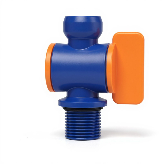 Клапан NPT с внешней резьбой СОЖ 3/8" - 3/8 с вентилем Qtool