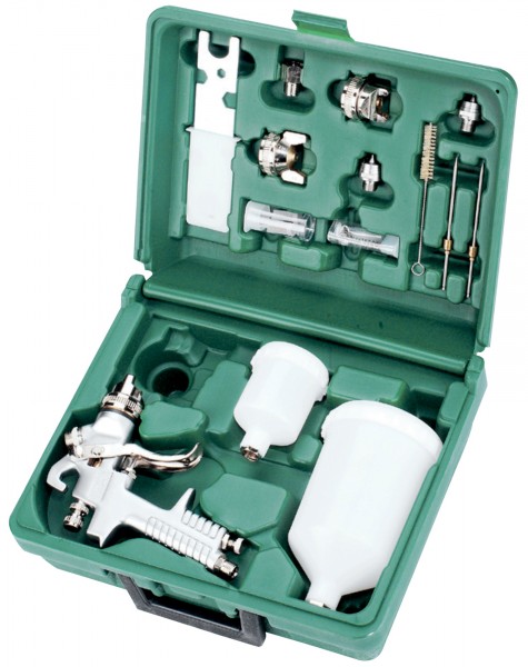 Фото Набор пистолет покрасочный "Краскопульт" JA-6111 с аксессуарами, 15 предметов, Jonnesway