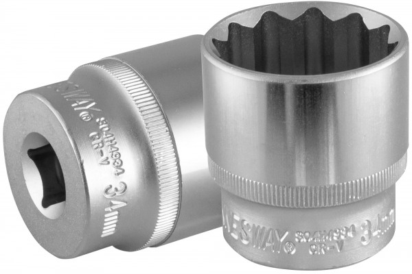 Фото Головка торцевая 12-гранная 1/2"DR, 34 мм, Jonnesway