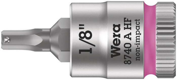 Фото 8740 A Hex-Plus HF Zyklop Головка торцевая с битой вставкой с внешним шестигранником, 1/4, с фиксацией, 1/8" x 28 мм
