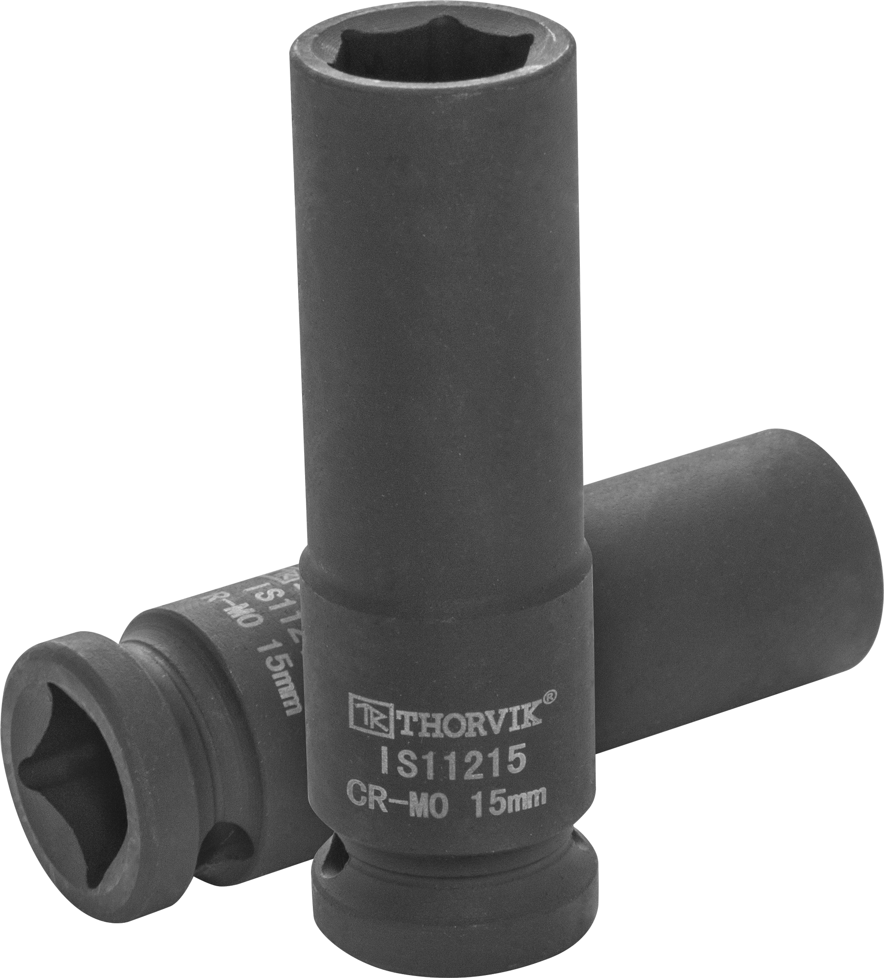 Головка торцевая ударная глубокая 1/2"DR, 15 мм, THORVIK