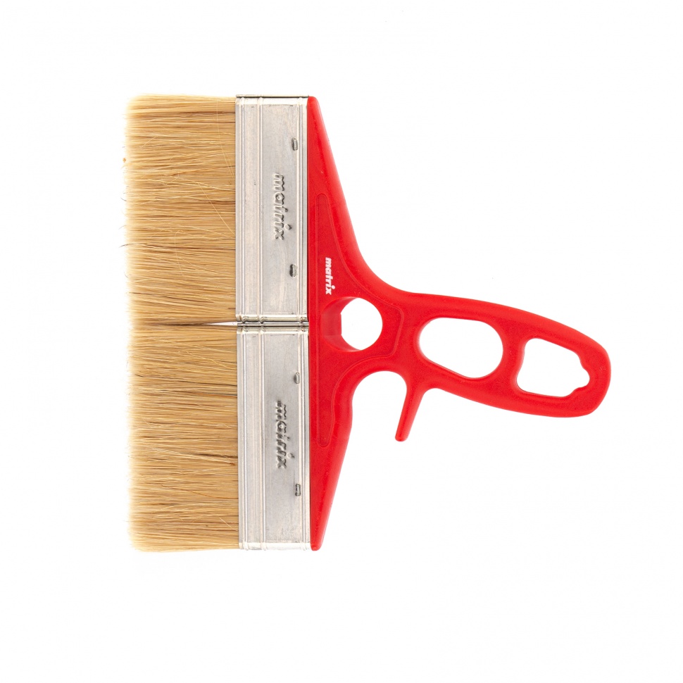 Фото Кисть флейцевая для лаков, 200 x 12, натуральная щетина, пластиковая ручка Color line Matrix