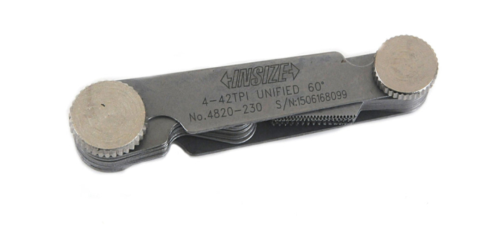 Шаблон резьбовой U 60° 4-42TPI погрешность ±0.07мм, INSIZE