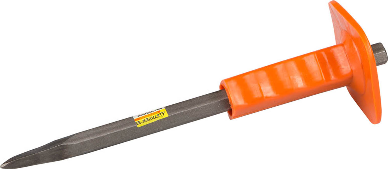 зубило 16х300мм с резиновым протектором 6051130 промис. зубило ручное.