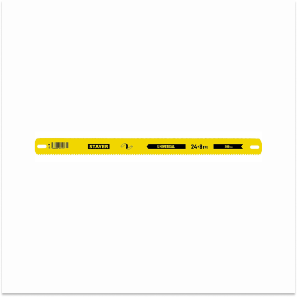 Фото Широкое полотно по дереву и металлу STAYER 8/24 TPI, 25х300 мм, универсальное двустороннее 1591_z01 Master