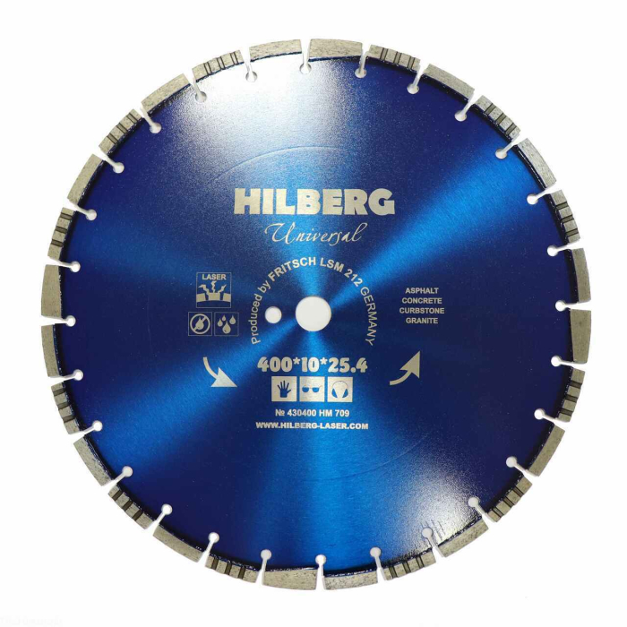 Диск алмазный отрезной 400*25,4 Hilberg Universal