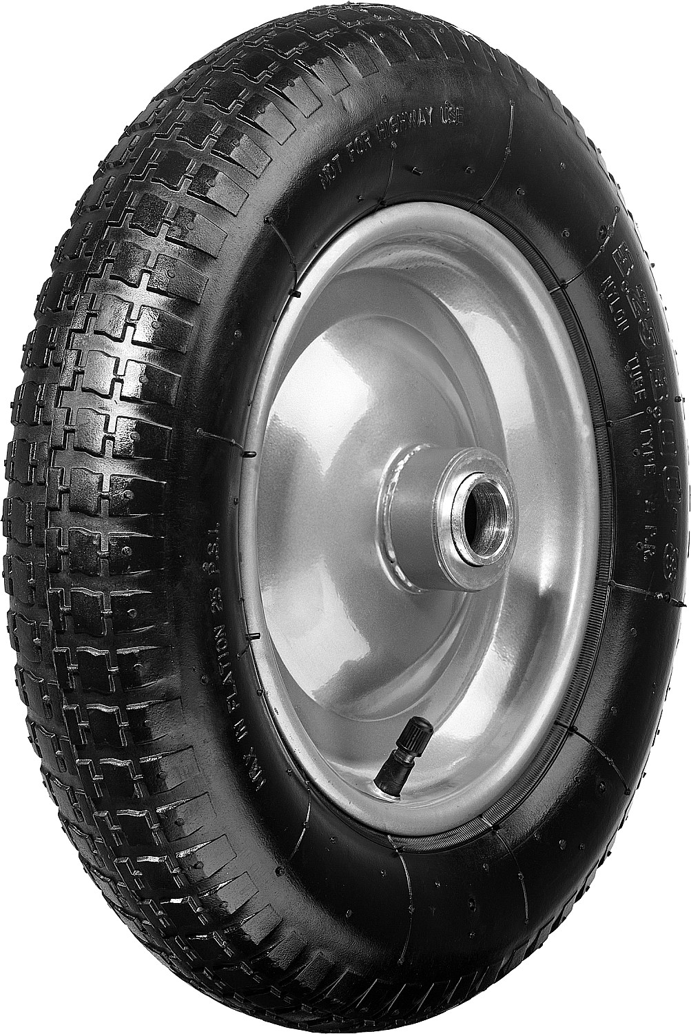 Фото Колесо пневматическое СИБИН 360 мм, для тачек арт. 39905, 39909, СК-3 39910-3