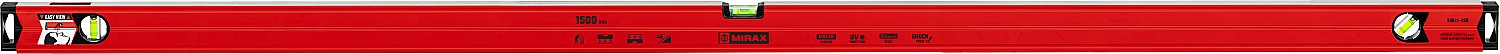 Фото Магнитный строительный уровень MIRAX 34611-150 1500 мм