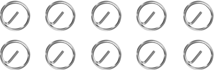 Набор вставок резьбовых M14x1.25, 10 предметов, THORVIK