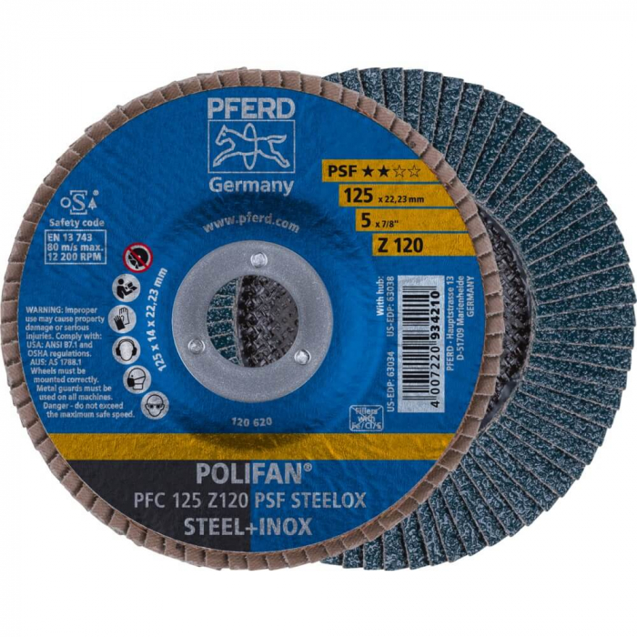 Фото Круг шлифовальный E 125-7 PSF STEELOX