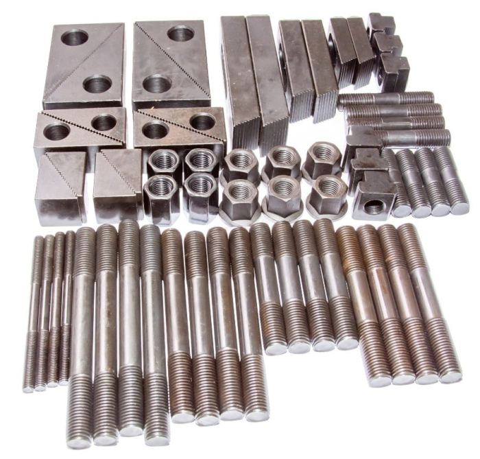 Фото Набор клиновых ступенчатых прижимов 58 штук 17,7 мм M16x2,0 закаленный