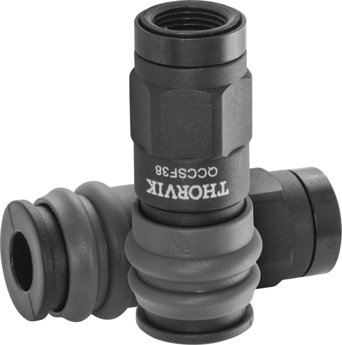 Фото Муфта БРС европейского типа с внутренней резьбовой частью BSPT 3/8", THORVIK