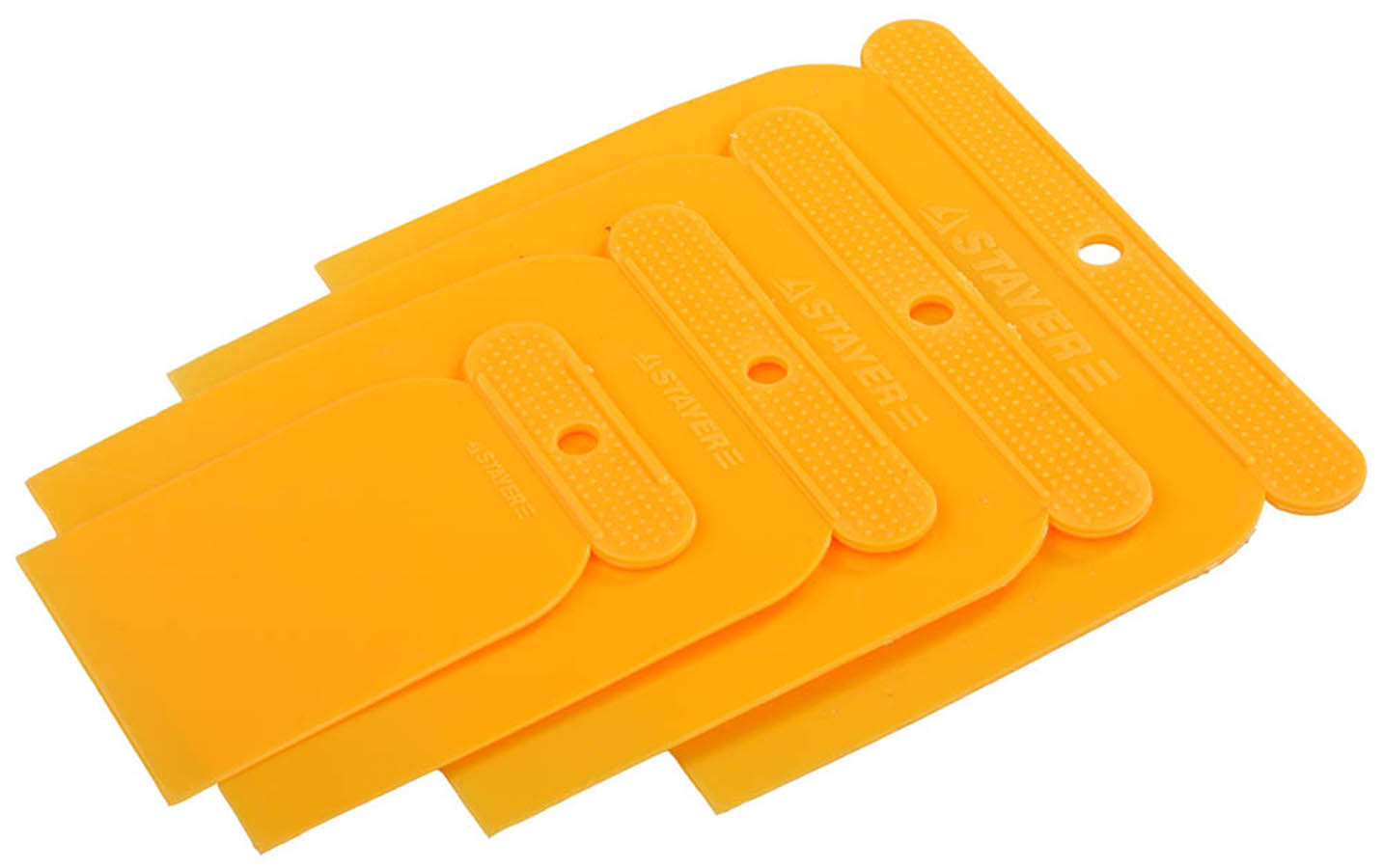 Шпатели "японские" пластмассовые STAYER 50, 80, 100, 120 мм, 4 шт, 1010-H4