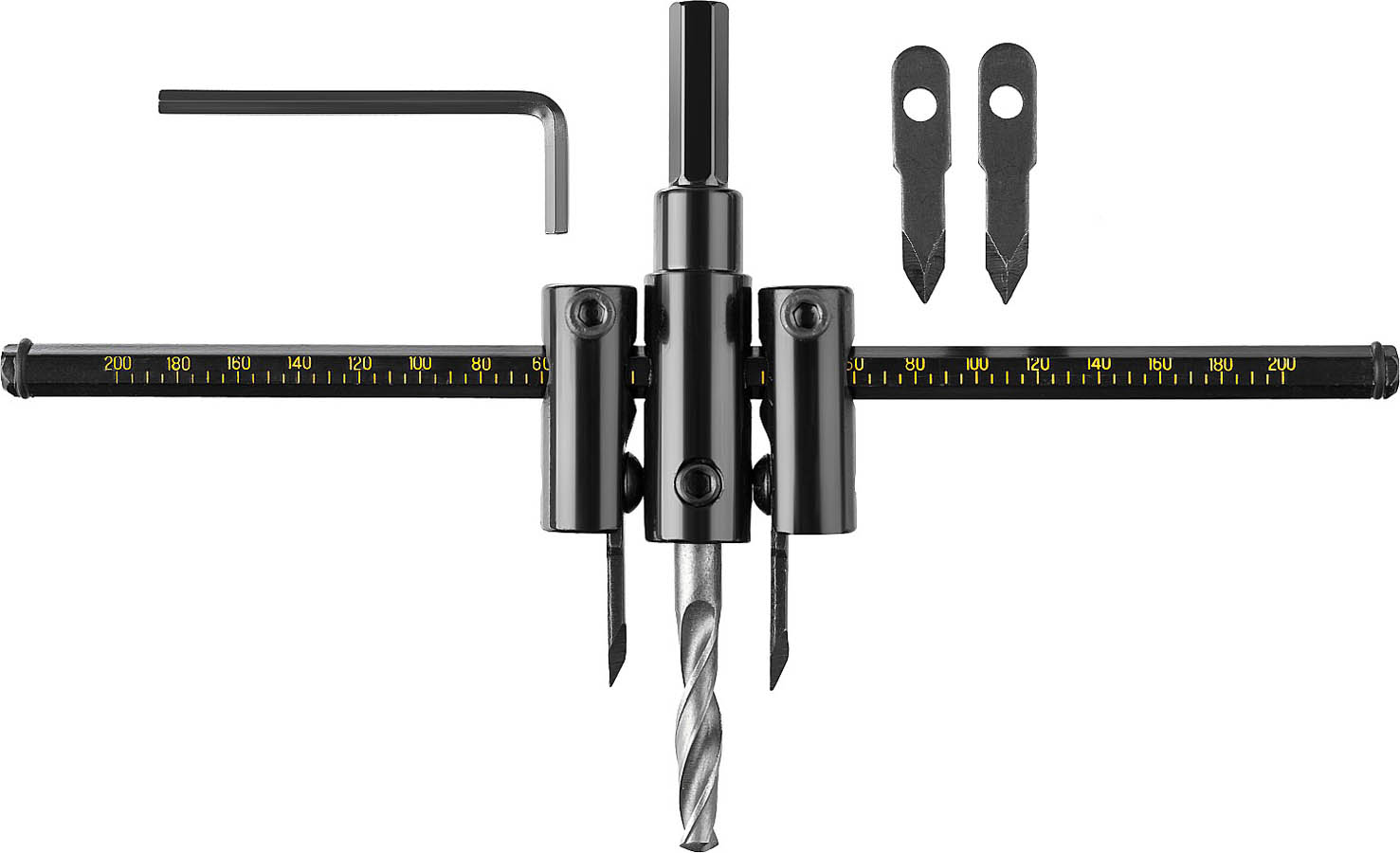 Фото Сверло регулируемое STAYER "Балеринка" 2944-200 40-200 мм, двурезцовое, по дереву