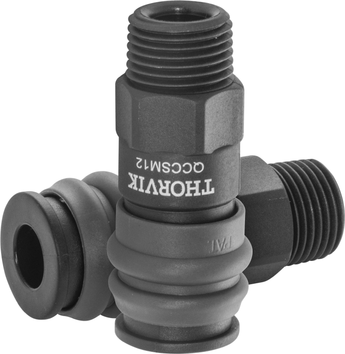 Фото Муфта БРС европейского типа с наружней резьбовой частью BSPT 1/2", THORVIK