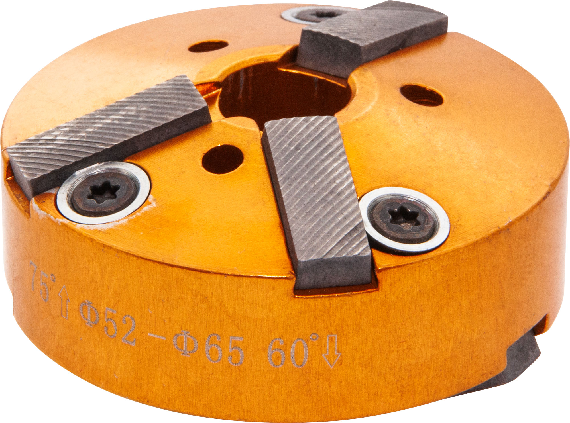 Фото Режущая головка для восстановления фасок седел клапанов, d52-65, 75° и 60°, Jonnesway