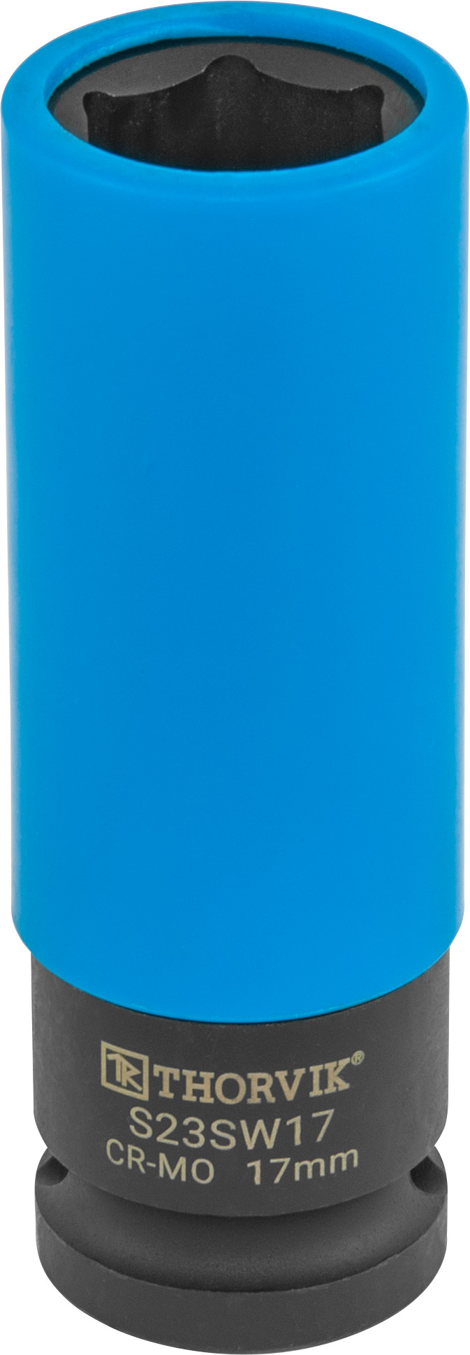 Головка торцевая ударная удлиненная тонкостенная 1/2"DR для легкосплавных колесных дисков, 17 мм, THORVIK