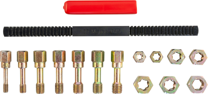 Фото Набор для восстановления резьбы M6-М12, 15 предметов, THORVIK