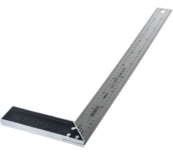 Фото Угольник с нержавеющим полотном STAYER STABIL 3431-50 500 мм, столярный