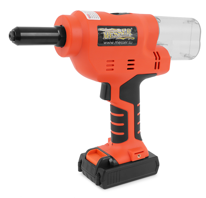 Аккумуляторный вытяжной заклепочник M1000 (18В; Li-Ion 2Ач х 2; 3,2 - 6,4) Messer