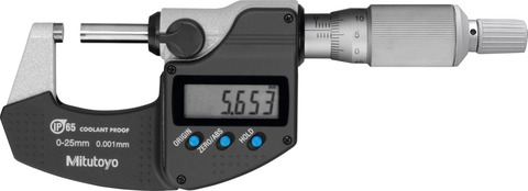 Фото Цифровой микрометр IP65 0-25 мм