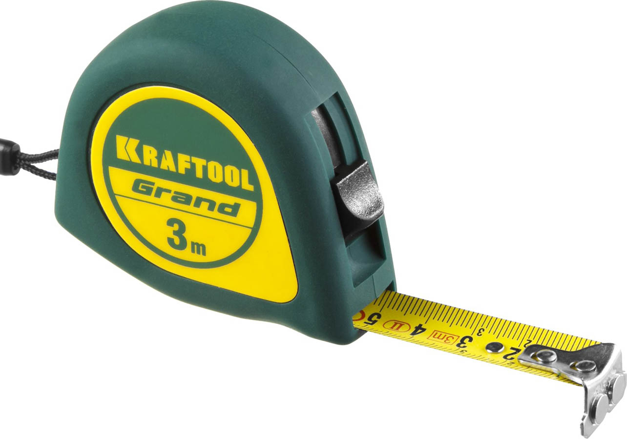 Рулетка KRAFTOOL GRAND 34022-03-16 3 м х 16 мм