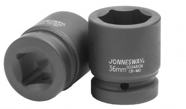 Фото Головка торцевая ударная 1"DR, 36 мм, Jonnesway