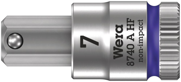 Фото 8740 A Hex-Plus HF Zyklop Головка торцевая с битой вставкой с внешним шестигранником, 1/4, с фиксацией, 7 x 28 мм