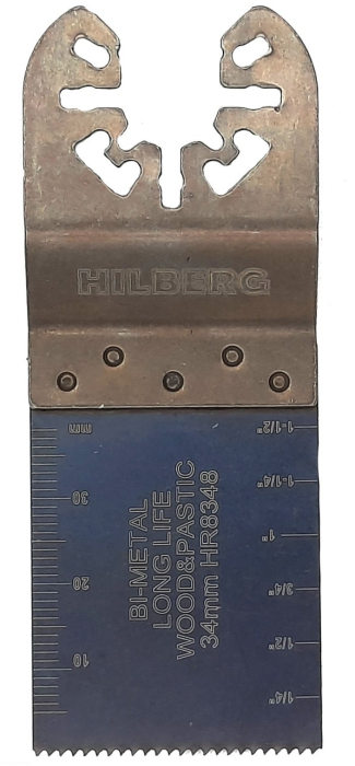 Фото Полотно пильное погружное по древесине и пластику Hilberg Bi-M 34*40*18TPI