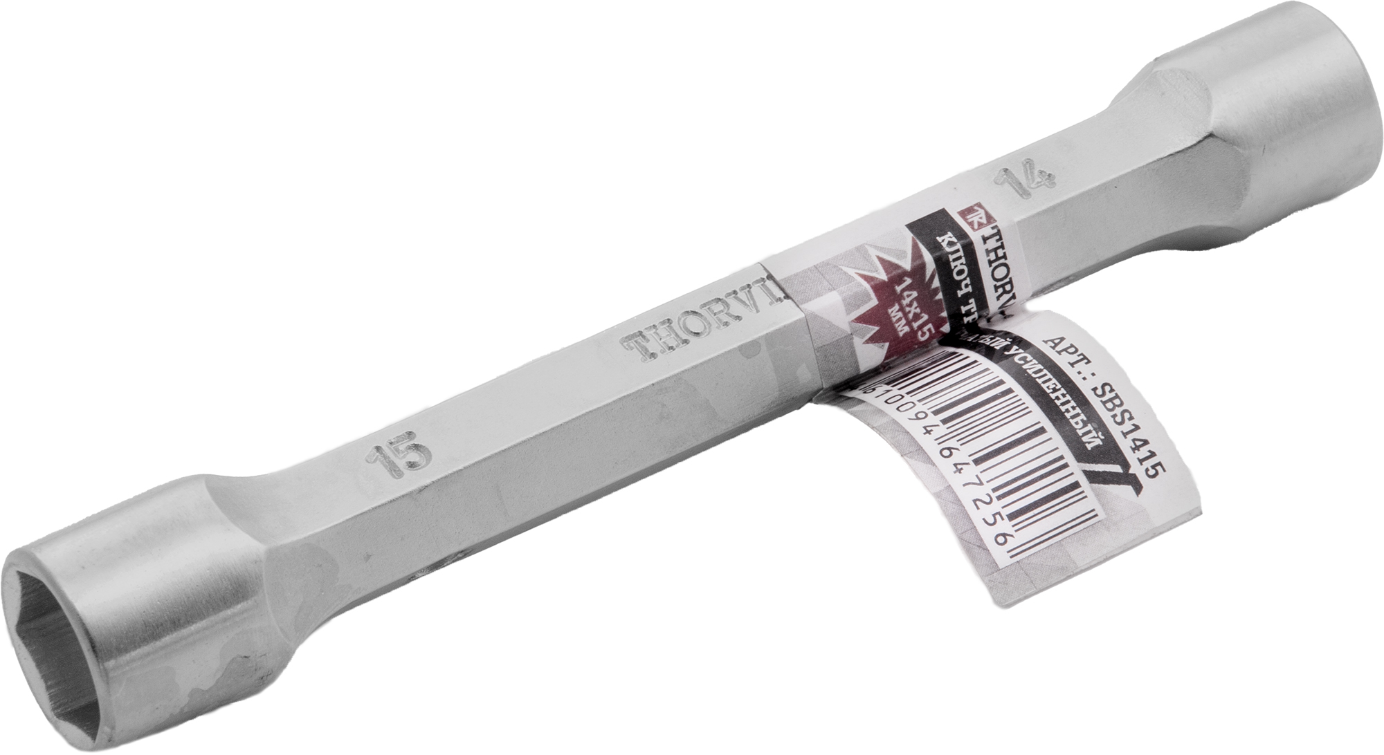 Ключ трубчатый усиленный, 14x15 мм, THORVIK