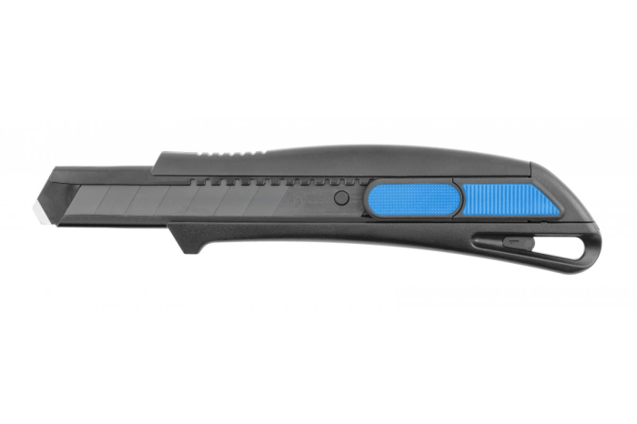 Нож с выдвижным лезвием 18 мм из пластика с автоматически выдвигающимся лезвием HOEGERT