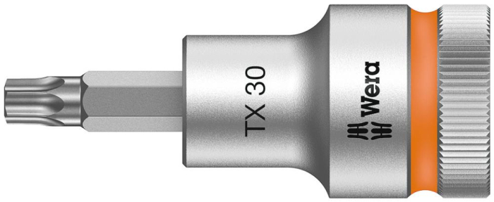 Фото 8767 C HF TORX Zyklop Головка торцевая с битой вставкой, 1/2, с фиксацией, TX 30 x 60 мм
