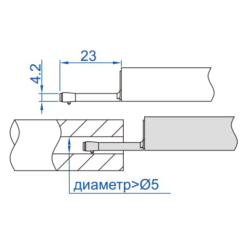 Фото Щуп для профилометра 5мкм, 90°, INSIZE