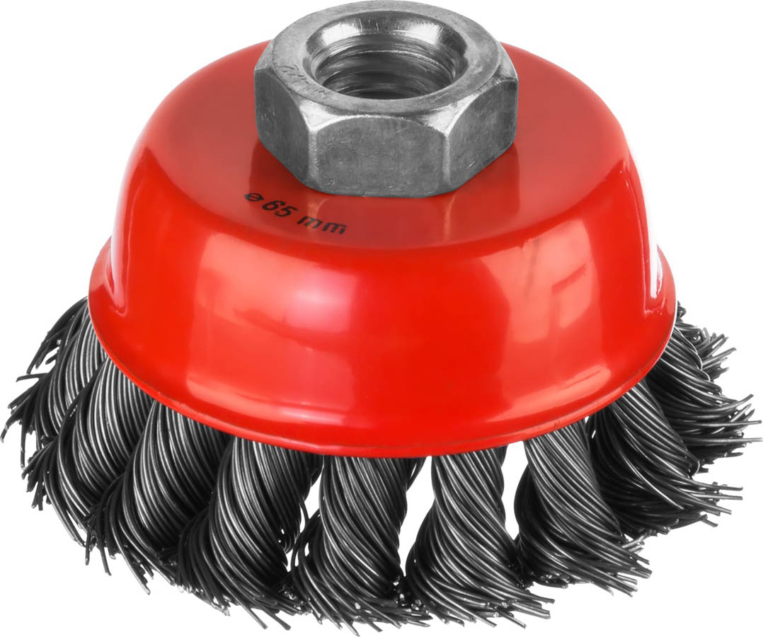 Фото Щетка-крацовка чашечная для УШМ MIRAX 35104-065 d 65 мм