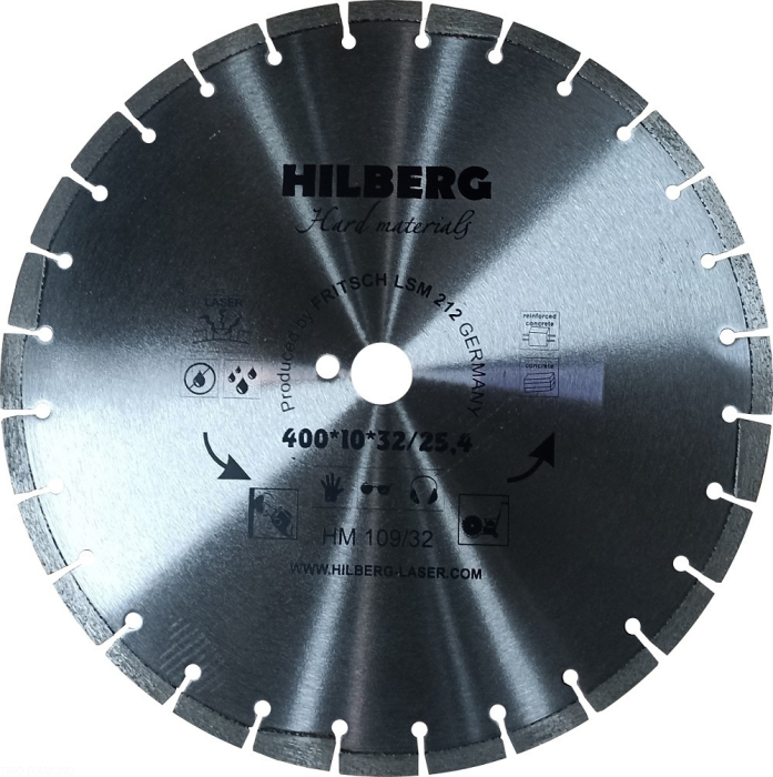 Диск алмазный отрезной 400*32/25,4 Hilberg Hard Materials Лазер