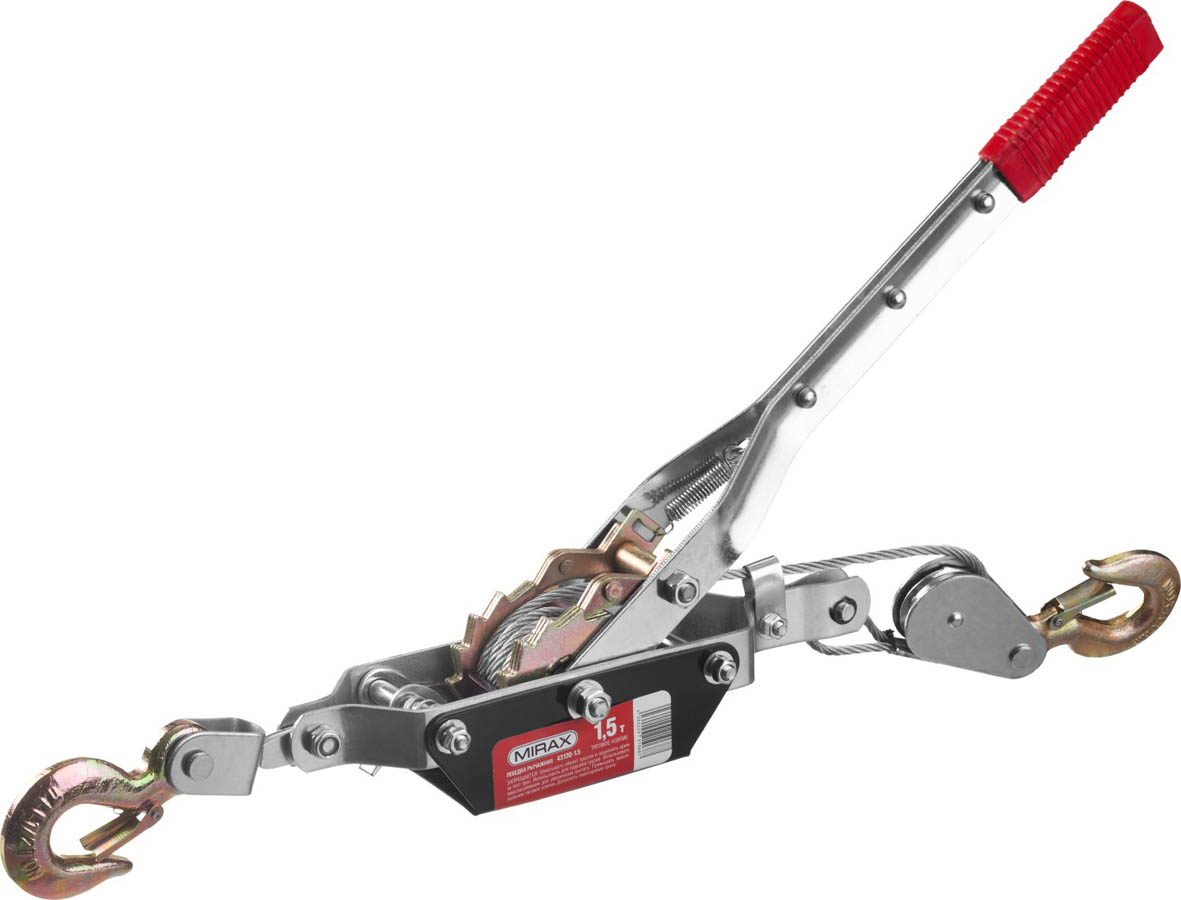 Фото Лебедка ручная рычажная MIRAX 43130-1.5 1,5 т, 1,8 м