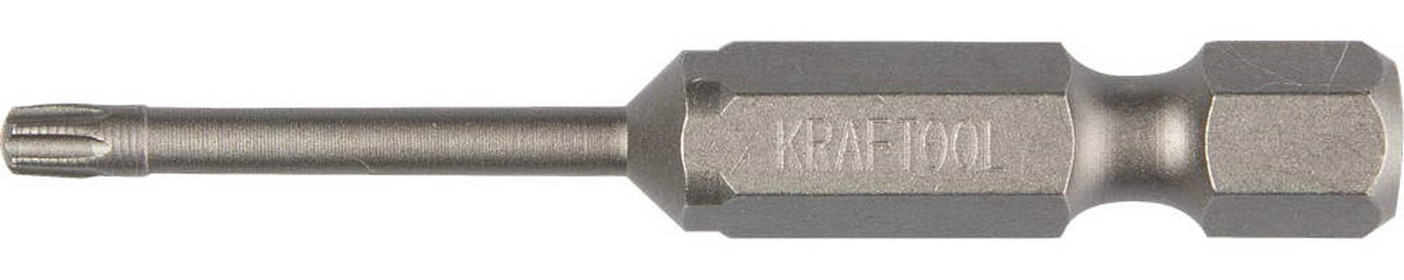 Кованые профессиональные биты KRAFTOOL X-DRIVE 26125-10-50-2 T10, 50 мм, 2 шт.