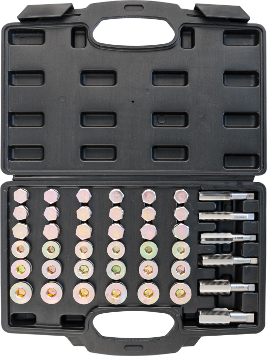 Фото Набор для восстановления резьбы маслосливных отверстий, М13-М22, 114 предметов, THORVIK