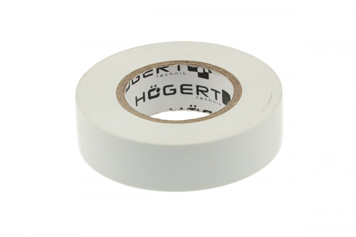 Фото Изоляционная лента 0,13x19мм x 20м, белая HOEGERT