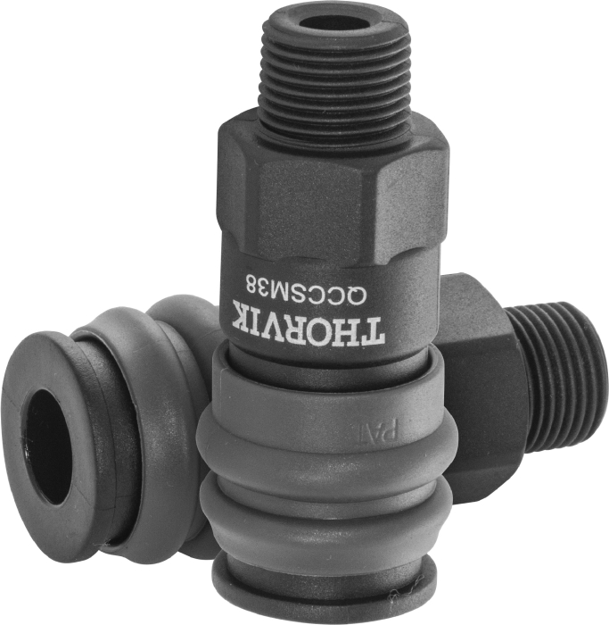 Фото Муфта БРС европейского типа с наружней резьбовой частью BSPT 3/8", THORVIK